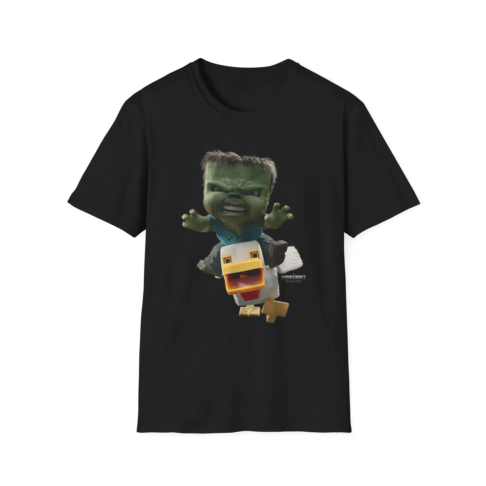 A Minecraft Movie Chicken Jockey Baby Zombie Attack Shirt