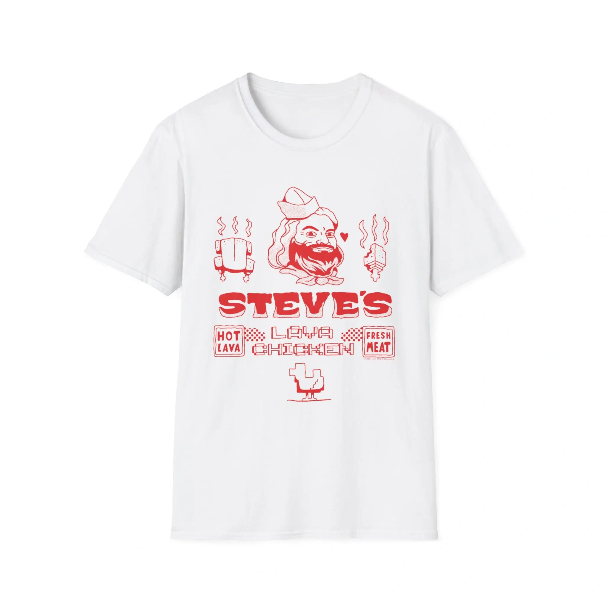 A Minecraft Movie Steves Lava Chicken Restaurant Logo Shirt