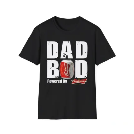 Dad Bod Powered By Budweiser Beer Shirt