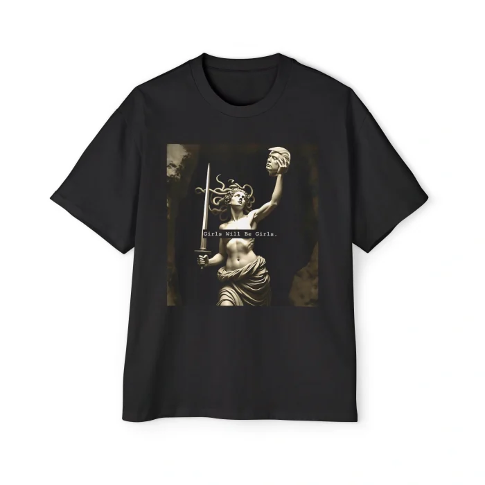 Girls Will Be Girls Medusa With Trump Head Premium Shirt
