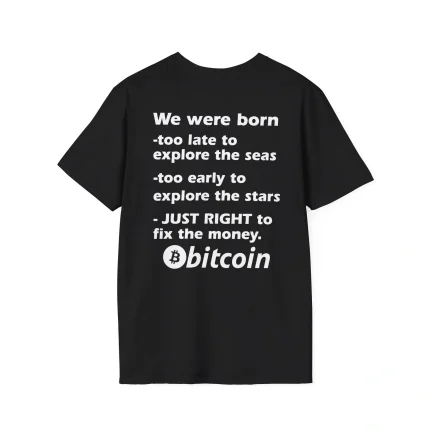 Just Right To Fix The Money Bitcoin Shirt